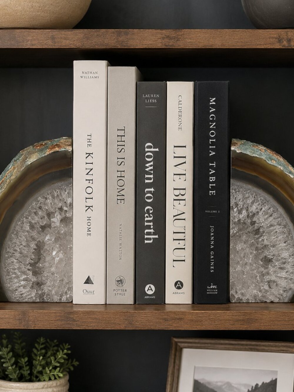 Threshold Agate Bookends